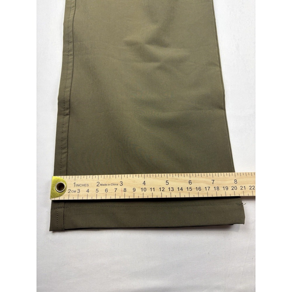 Postropaky Pants Mens 36 Green Cargo Elastic Waist Lightweight Nylon - Picture 14 of 16